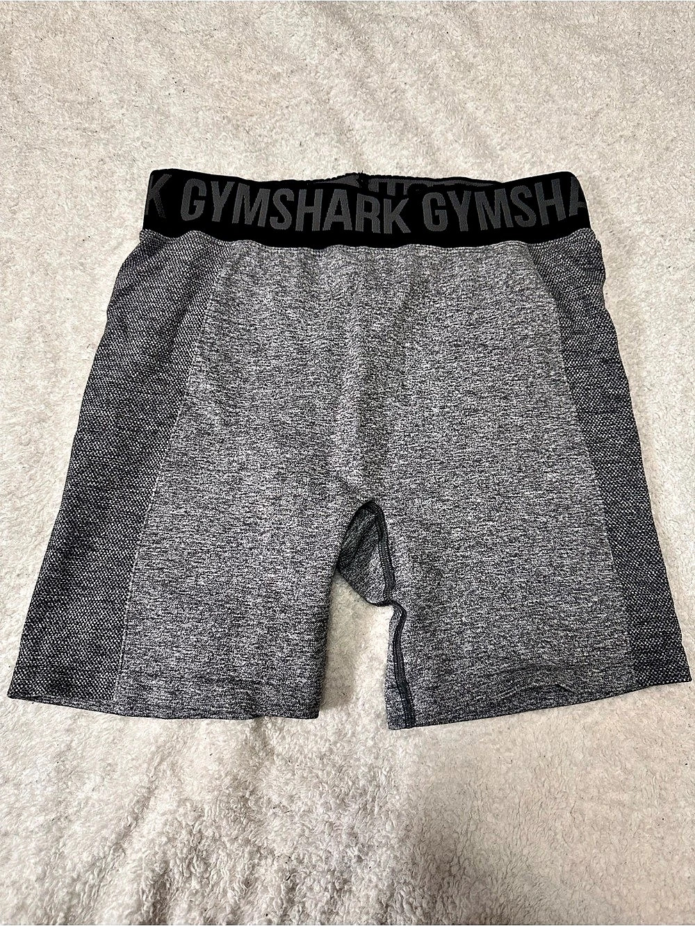 Gymshark Flex Seamless High-Waist Shorts Charcoal Grey Marl- Large